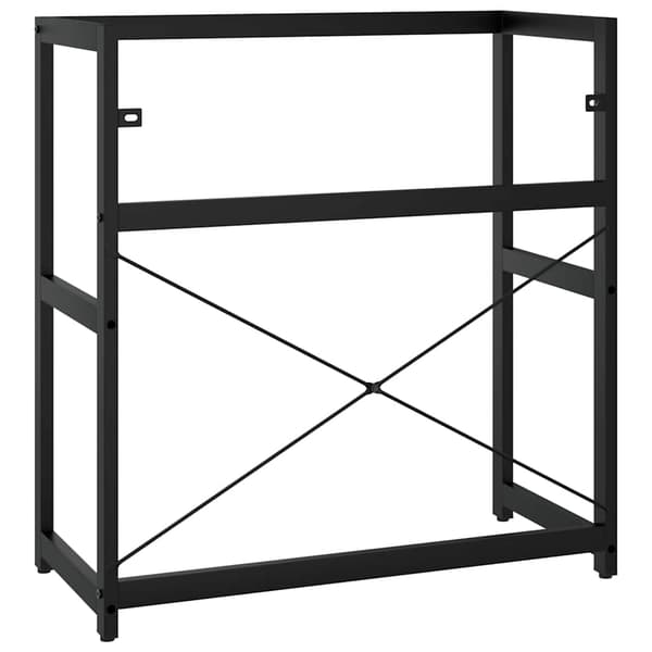vidaXL håndvaskstel sort 79x38x83 cm jern