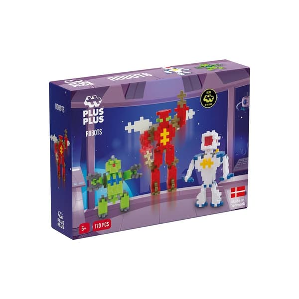 Plus-Plus peruspalikkasetti roboteilla 170 kpl