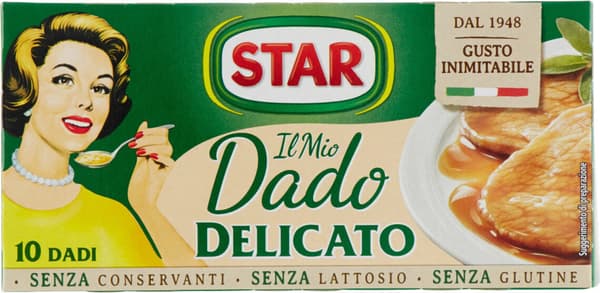 Dado per Brodo Delicato kyllingebouillonterninger 10 stk 100g stjerne