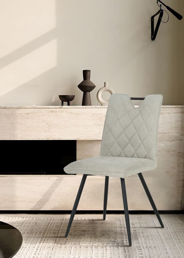 DALIA beige polstret stol