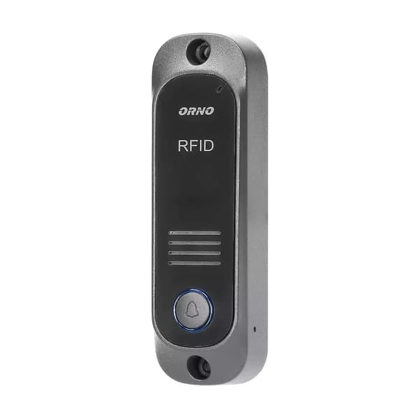 Enfamilies intercom med RFID-læser, port, gangdør, sort