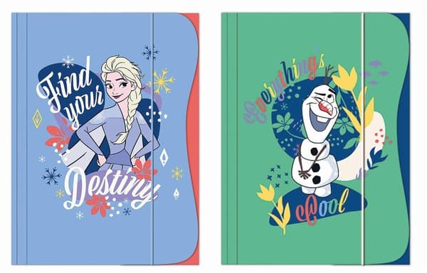 Frozen A4 elastisk mappe