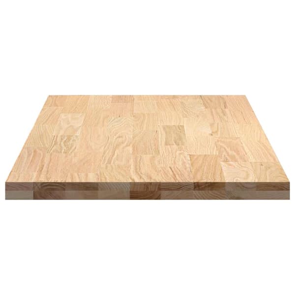 vidaXL køkkenbordplade, 120x63,5x4 cm, rektangulær, massivt egetræ