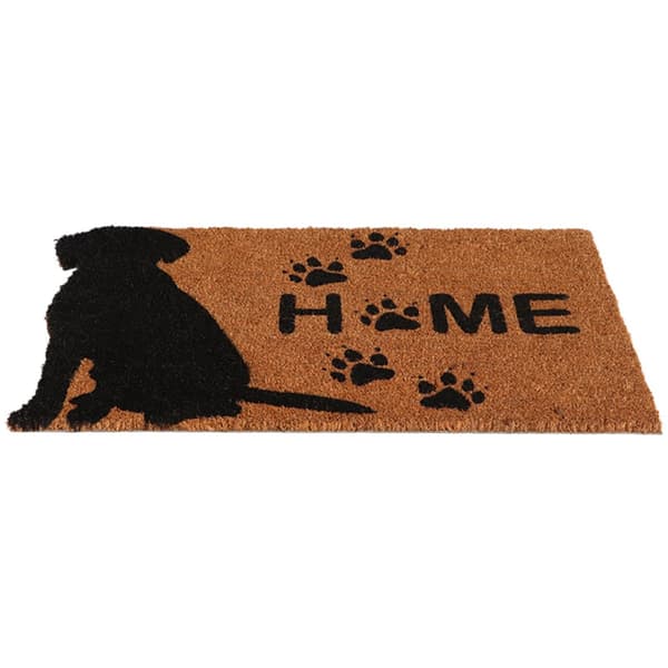 Kokosnød dørmåtte hund 74x45 cm