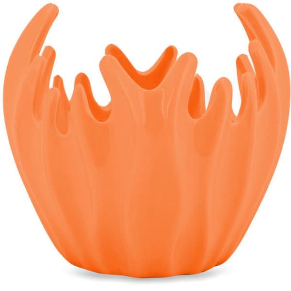 Orange dekorativ korallskål