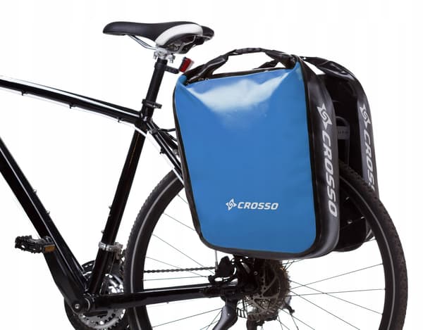 Dry 60 cykeltasker blå/azurblå stor reflektor