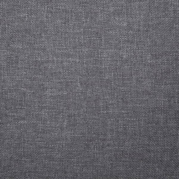 vidaXL bænk, 139,5 cm, lysegrå, polyester