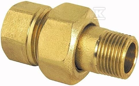 Messingforskruning 3/8" PR L50