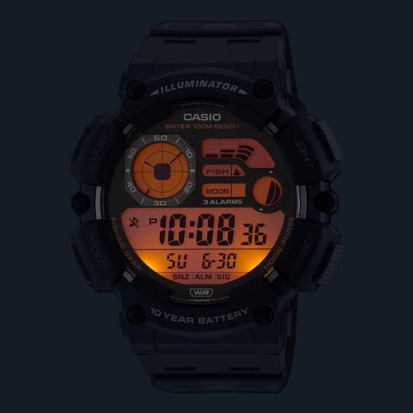 Herreklocka CASIO Digital Månfas WS-1500H-2AVEF + Låda