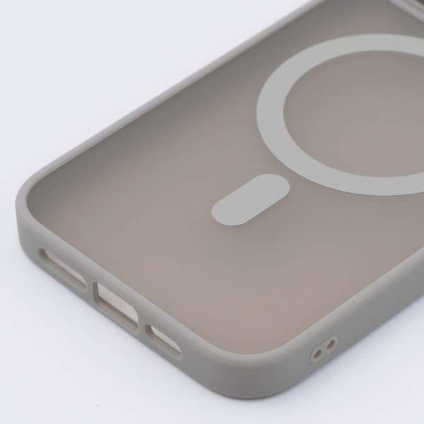 MagSafe-etui til iPhone 15 Pro Max, Hybrid Matte Lens Pro, Titaniumgrå