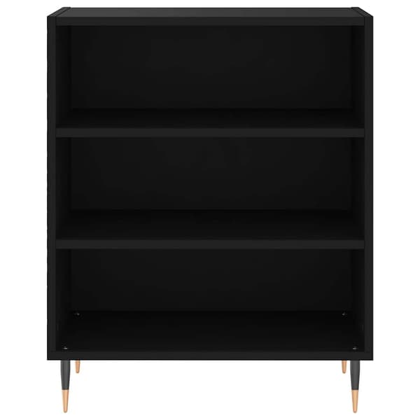 vidaXL skab, sort, 57x35x70 cm, træbaseret materiale