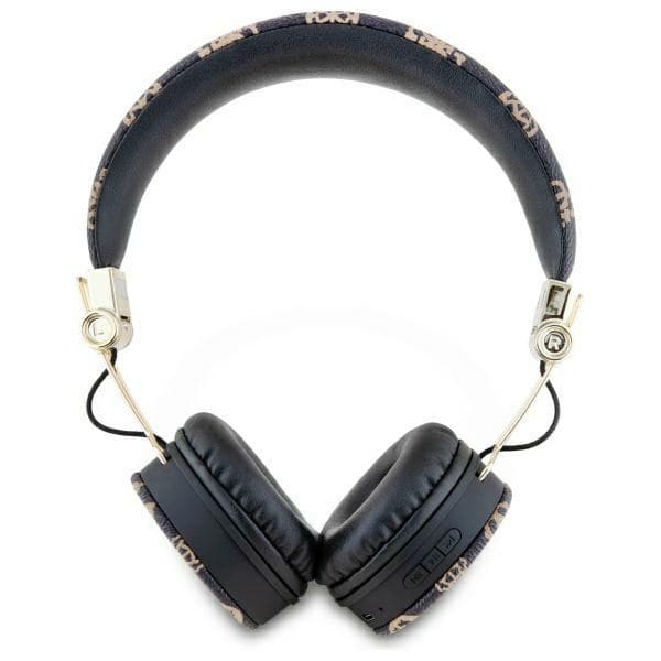 Guess Peony Script Runda Bluetooth ENC Over-Ear Hörlurar, Svarta