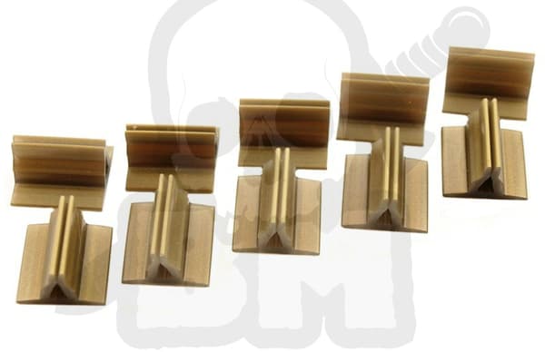 BMBA007 19/17mm guldbaser 10 st.