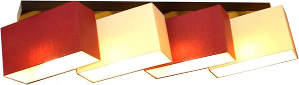 Loftlampe i træ, Milano B4DL, creme