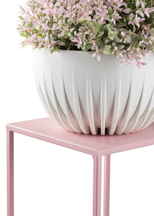 Pink stående blomsterstativ 100 cm