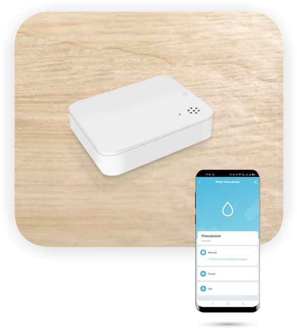 Zigbee TUYA SmartLife NY oversvømmelsessensor med lydalarm