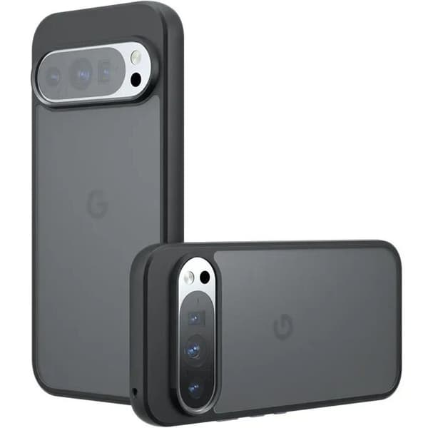 Etui til Google Pixel 9 / Google Pixel 9 Pro, Fusion Hybrid, Klar / Sort
