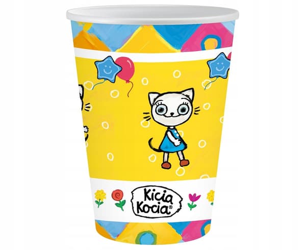 KICIA KATTE PAPIRKOPPER 250ML 6 STK.