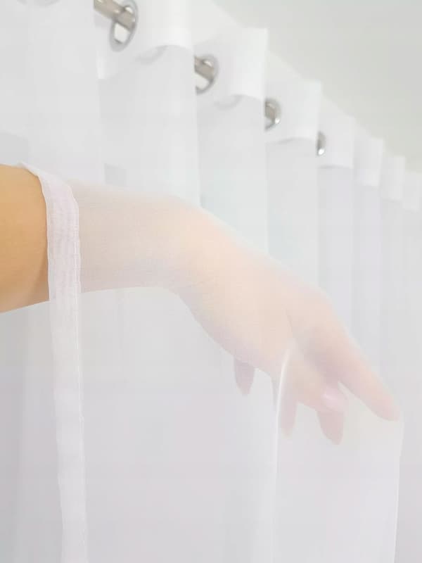 Valmis voile-verho silmukoilla 400x150cm