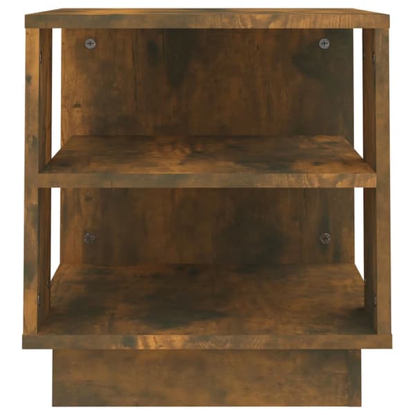 vidaXL sofabord røget eg 40x40x43 cm
