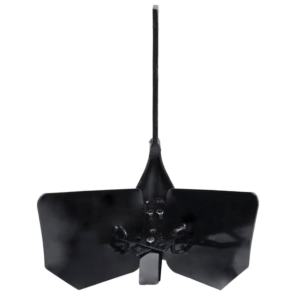 vidaXL opriver til jordfræser, sort, metal