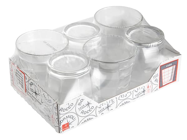 Kubeglas til vand 245 ml 6 stk. - Borm
