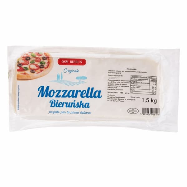 Mozzarella 1,5 kg - OSM Bieruń