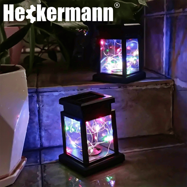Heckermann JF60 Färgglad LED-solcellslykta