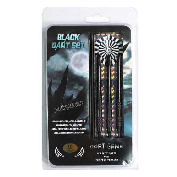 MASTER Wizard Black Brass Darts 3 stycken - mjuk 18g