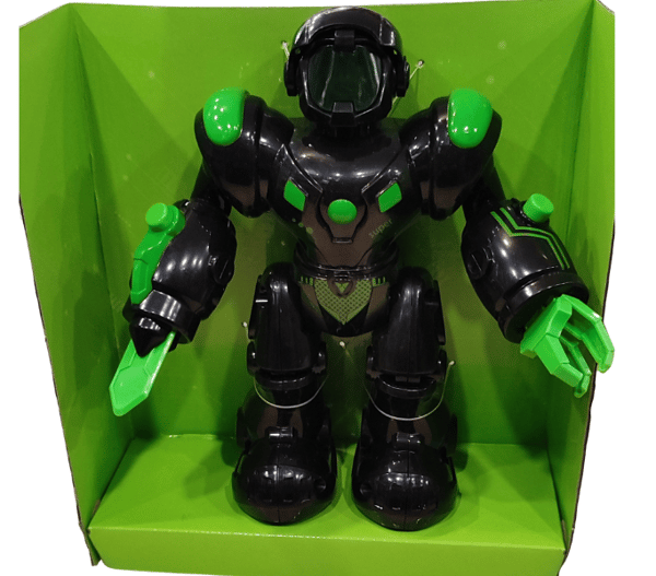 Robot Super Warrior lyd, lys 19 cm
