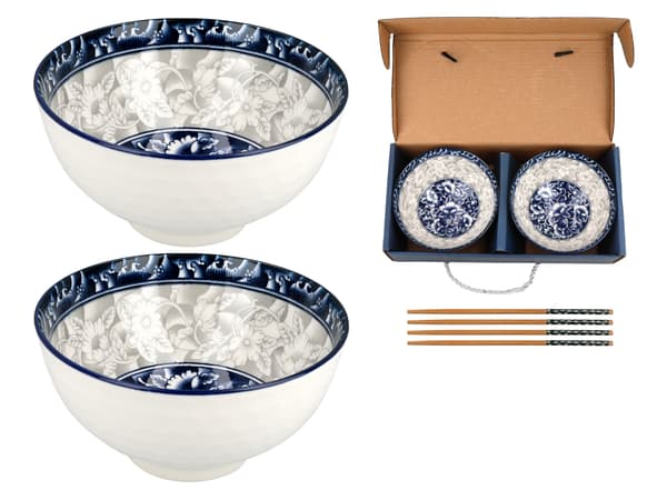 2 kulhon setti syömäpuikoilla