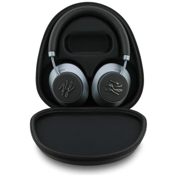 Karl Lagerfeld Grained Initials Bluetooth ANC Over-Ear Hörlurar Svarta