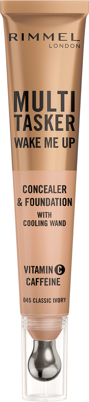 Rimmel Multi Tasker Wake Me Up Concealer og Roller Foundation - 030 Light 20ml