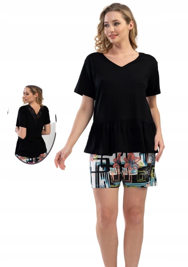 Vienetta Dame Pyjamas M 38 40 viskose kort
