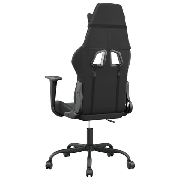 vidaXL Gamingstol, svart, konstläder