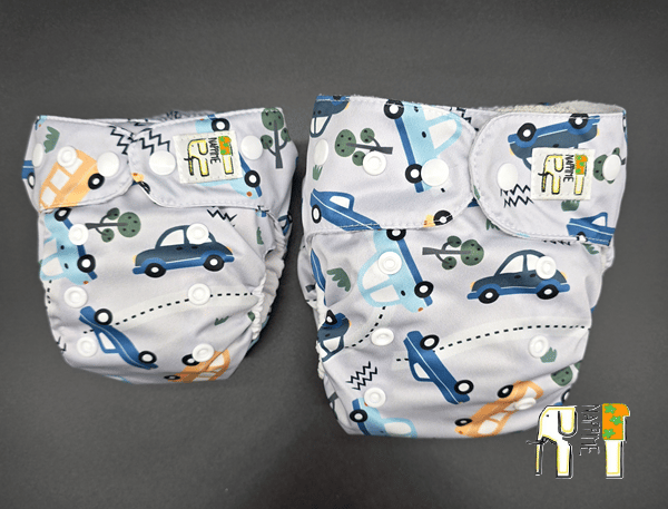 NappiMe MINI POCKET BAMBUS BILER Vaskbare bleer
