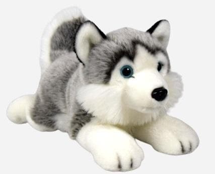 Husky liggande 34 cm