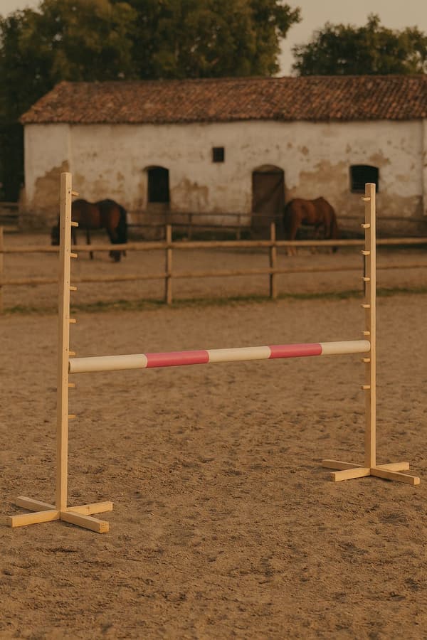 Hopphinder för hobbyhäst 120 cm, rosa balk