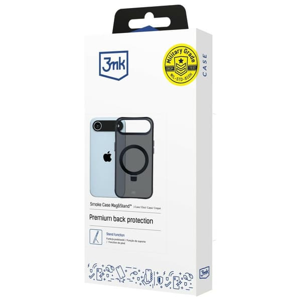 3MK Smoke Case Mag&Stand-etui til iPhone Air