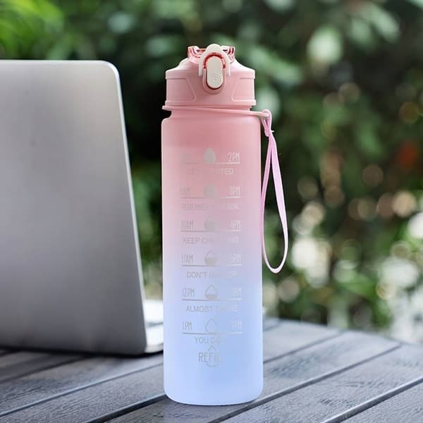 FLASKA 750ML BLÅ ROSA STK 9186