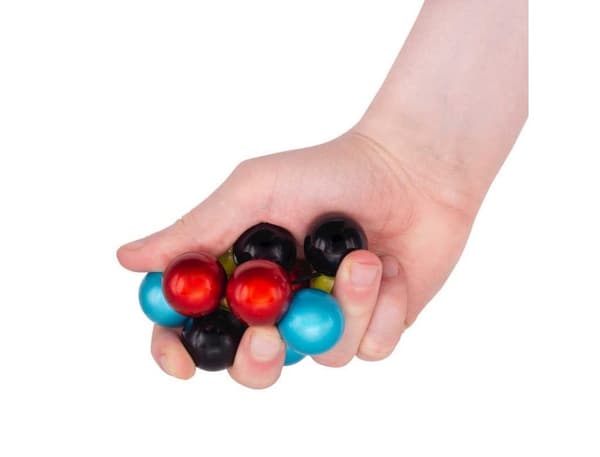 Metalkugler på en elastik fidget mix