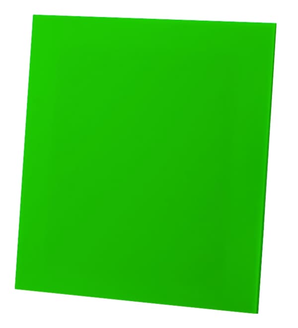 dRim panel grøn blank plexiglas