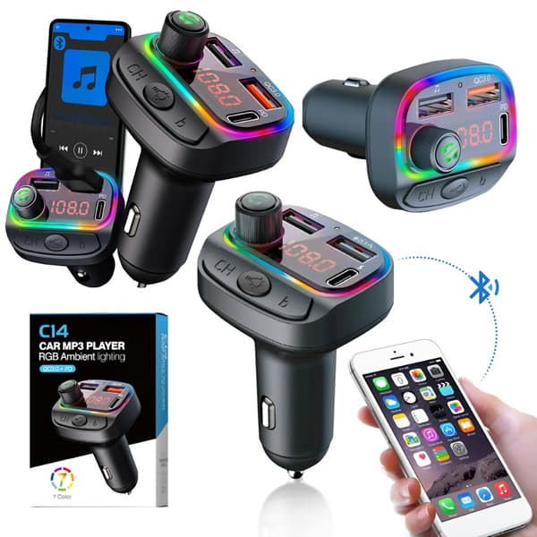 Auton MP3-soittimen Bluetooth-pikalatauslaite