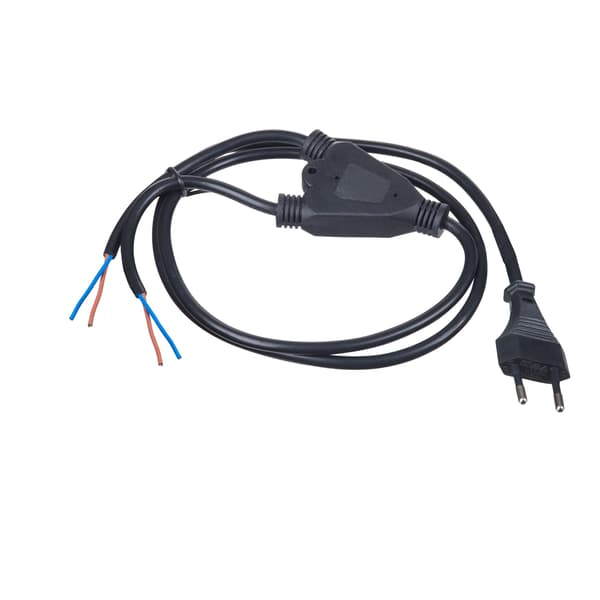 Y-type strømkabel, CEE 7/16 EU Eurostik, 1,2 m, uden terminering