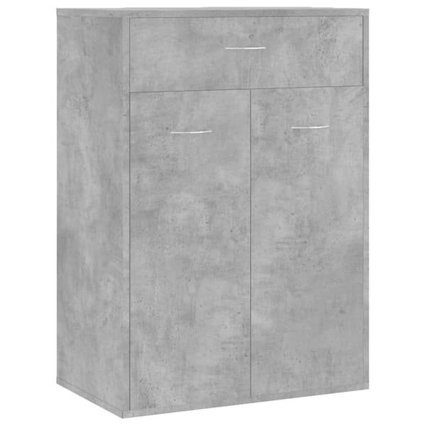 vidaXL skoskab grå 60x35x84 cm spånplade