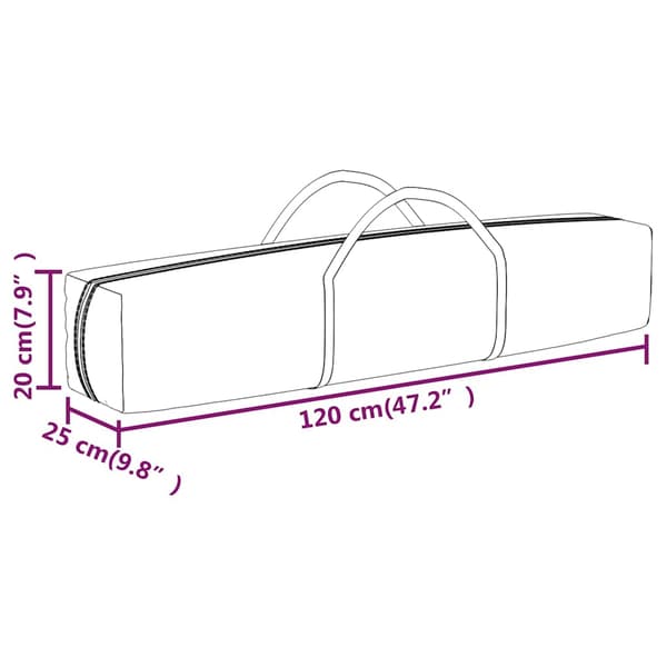 vidaXL foldbart festtelt med sider sort 3x6 m