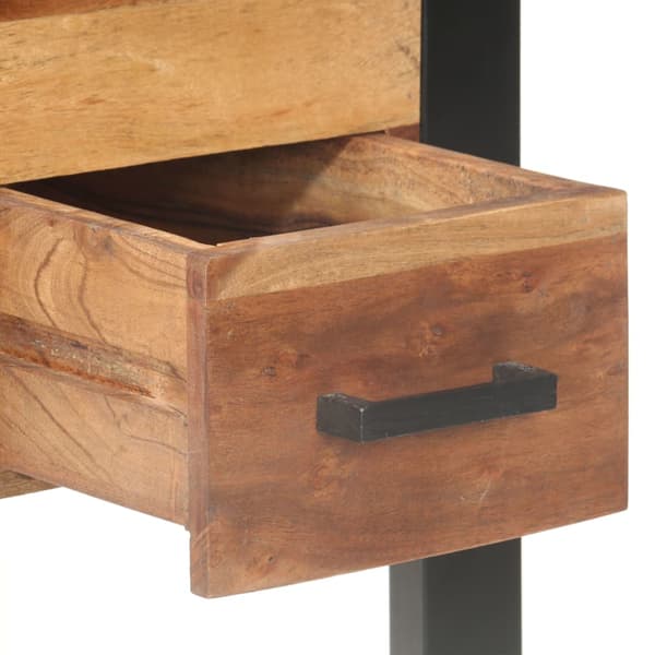 vidaXL skrivebord, 110x50x76 cm, sheeshamtræ