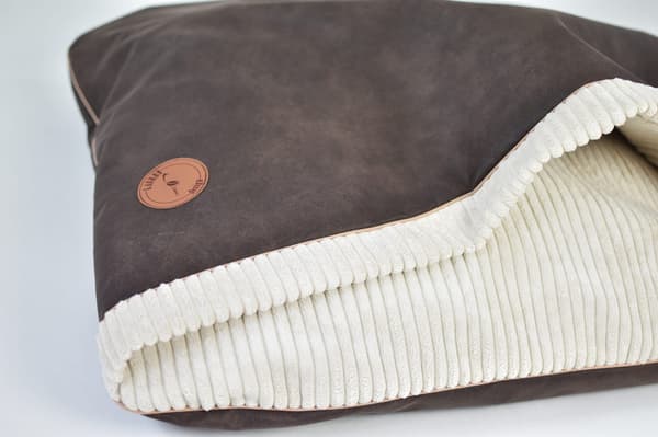 Mink NEL brun + creme 80cm x 60cm
