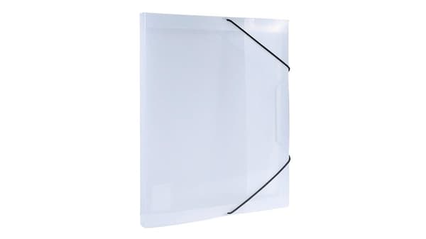 Mappe med elastik A4 PP æske transparent 2cm