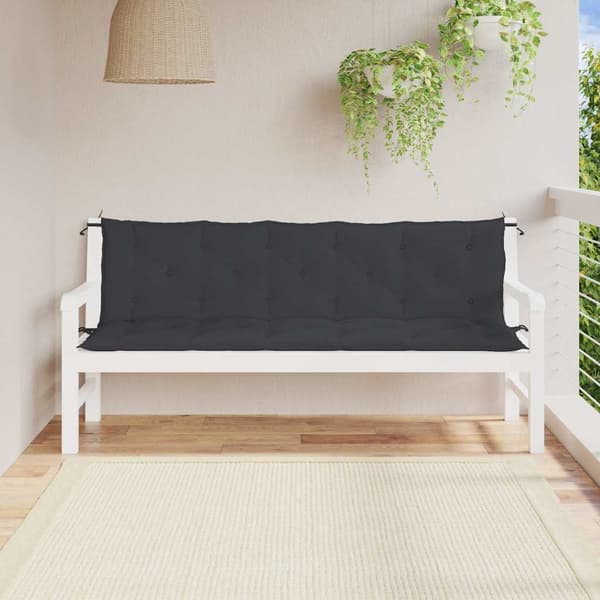 vidaXL gyngehynde, sort, 180 cm, stof